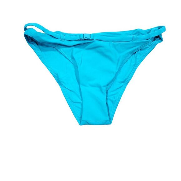 Andie Swim The Riviera Belted Light Neon Blue Bikini Bottom Size Small - Picture 2 of 8